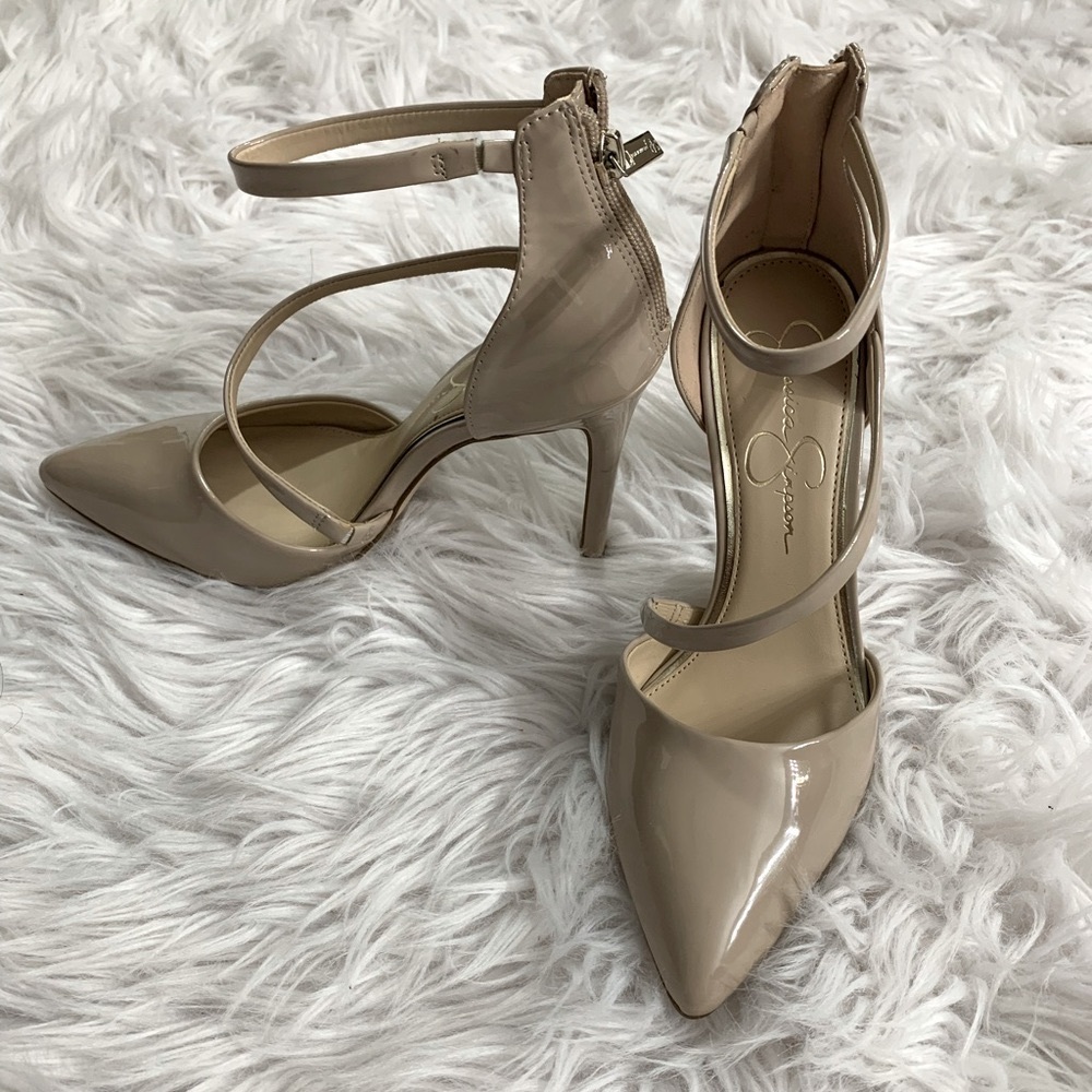 Jessica Simpson pumps with strap